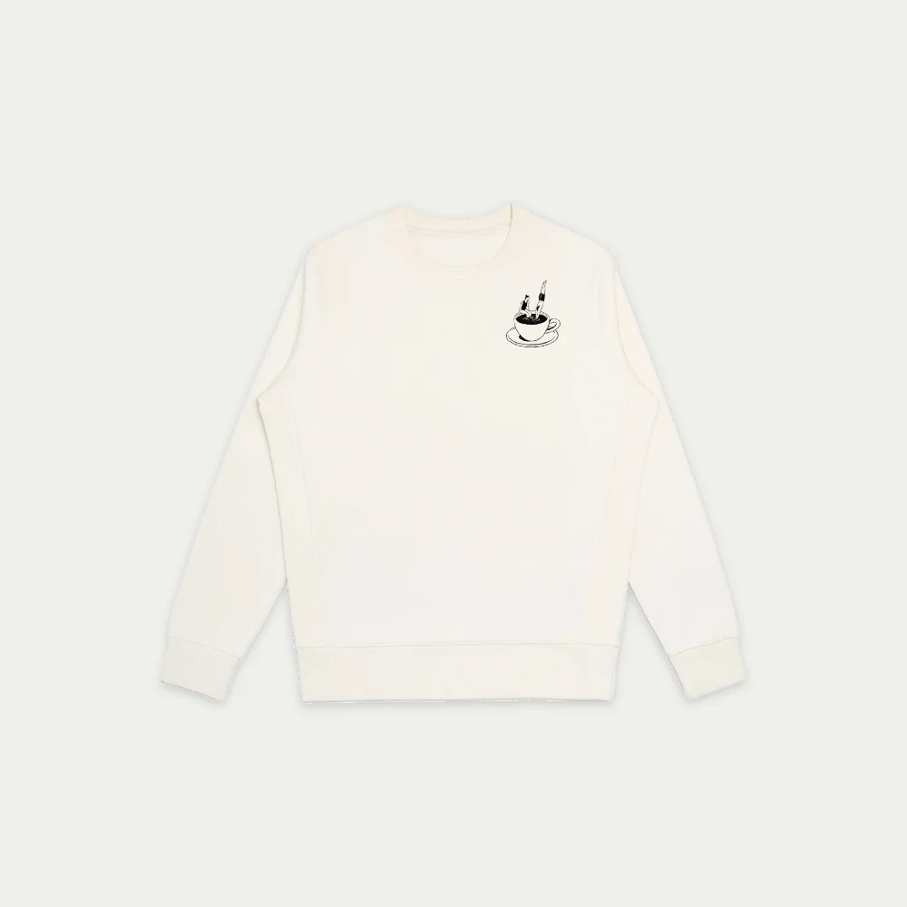 Natural Organic Cotton Crewneck Sweatshirt - Image 3